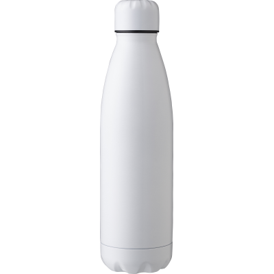 STAINLESS STEEL METAL DOUBLE WALLED BOTTLE (500ML) in White