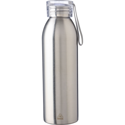STAINLESS STEEL METAL SINGLE-WALLED BOTTLE (650ML) in Silver