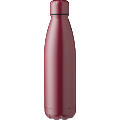 STAINLESS STEEL METAL SINGLE WALLED BOTTLE (700ML) in Burgundy