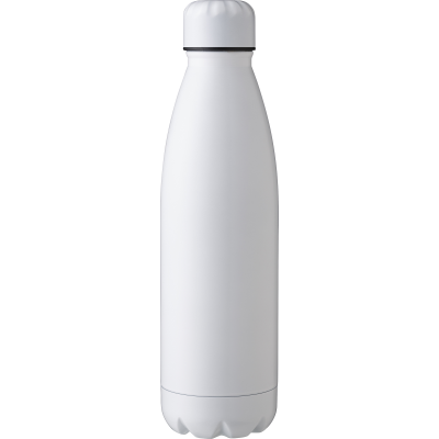 STAINLESS STEEL METAL SINGLE WALLED BOTTLE (700ML) in White