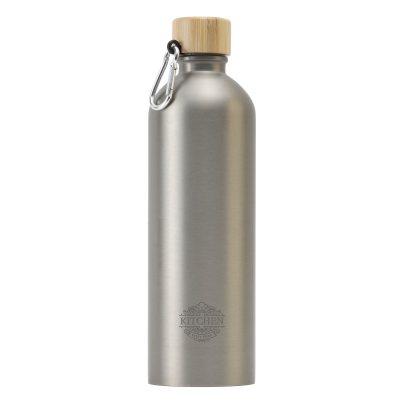 STEELBAMBOO RCS RECYCLED STEEL 750 ML WATER BOTTLE in Silver