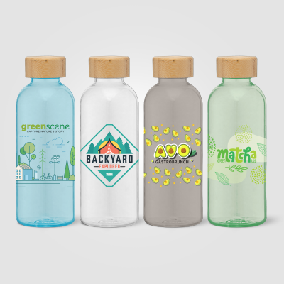 STROM - 650 ML RPET WATER BOTTLE with Bamboo Lid