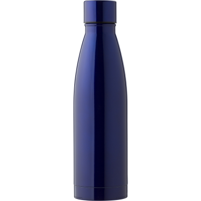 THE BENTLEY - STAINLESS STEEL METAL DOUBLE WALLED BOTTLE (500ML) in Blue