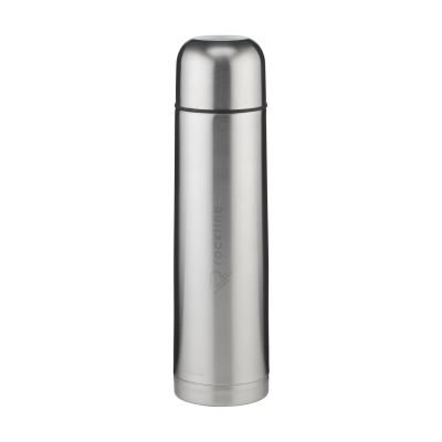 THERMOTOP MAXI RCS RECYCLED STEEL 1 L THERMOBOTTLE in Silver