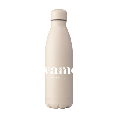 TOPFLASK PREMIUM RCS RECYCLED STEEL 500 ML in Beige - PROMOTIONAL CORPORATE GIFT