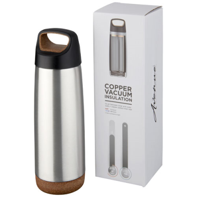 VALHALLA 600 ML COPPER VACUUM THERMAL INSULATED WATER BOTTLE in Silver