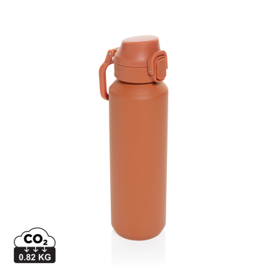 VIA RCS RE-STEEL LOCKABLE SPORTS BOTTLE 600ML in Orange