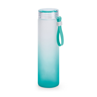 WILLIAMS BOTTLE in Borosilicate Glass & Cap in as 470 Ml in Turquoise Blue