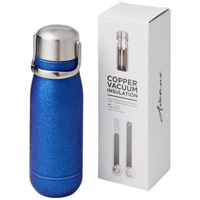YUKI 350 ML COPPER VACUUM THERMAL INSULATED SPORTS BOTTLE in Blue