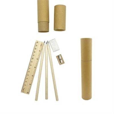 6 PIECE PENCIL SET with Eraser & Ruler