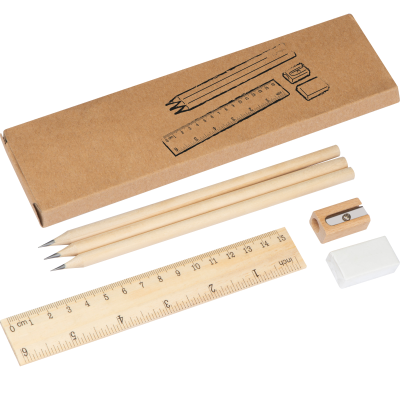 WRITING SET in Beige