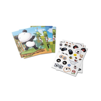 MADAGASCAR STICKER SET with Six x Sheet in White