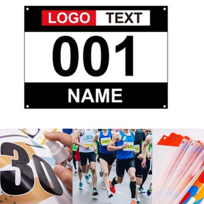 MARATHON RACE BIB NUMBER WATERPROOF TYVEK PAPER