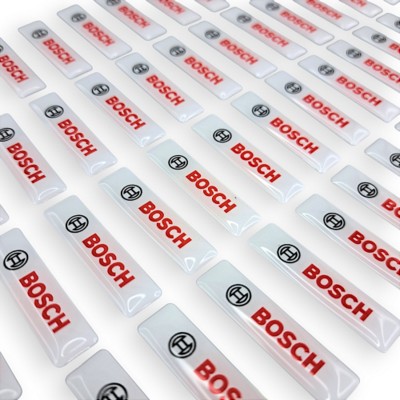 RESIN DOMED STICKER - RECTANGULAR DOMED STICKER & DECAL