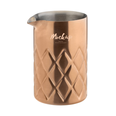 BRUSHED COPPER STEEL DOUBLE WALLED MIXING JAR (580ML)
