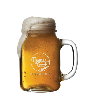 GLASS MASON JAR with Handle (568Ml & 20Oz)