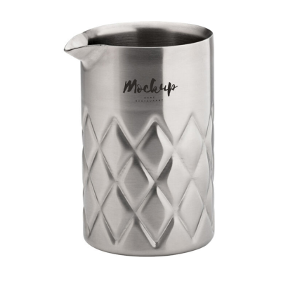 STAINLESS STEEL METAL DOUBLE WALLED MIXING JAR (580ML)
