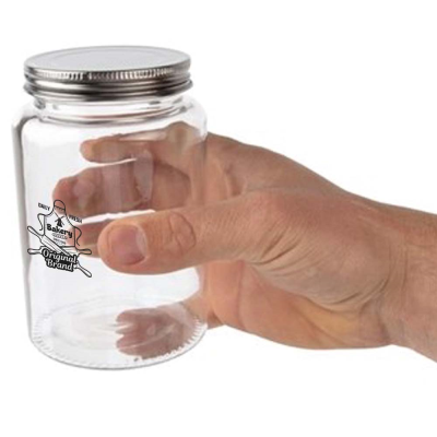 VOGUE GLASS SCREW TOP DRY FOOD JAR (550ML)