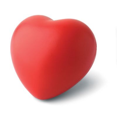 ANTI-STRESS HEART PU MATERIAL in Red