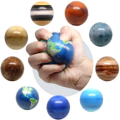 PLANETS SHAPE FOAM STRESS RELIEF FIDGET TOY BALLS