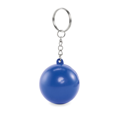 PU BALL SHAPE KEYRING in Blue