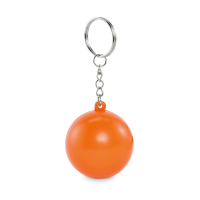 PU BALL SHAPE KEYRING in Orange