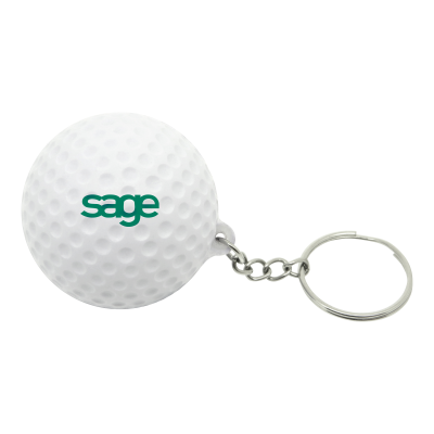 STRESS GOLF BALL KEYRING