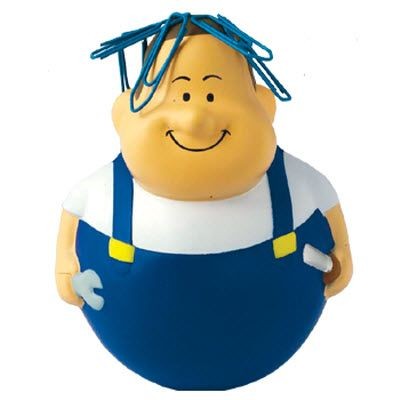 WOBBLER WORKER BERT SQUEEZIES STRESS ITEM