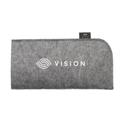 FELTRO RPET POUCH FOR GLASSES in Grey
