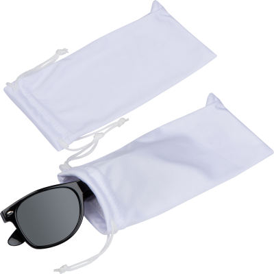 MICROFIBRE GLASSES POUCH in White 