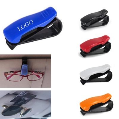 CAR GLASSES HOLDER FOR VISOR