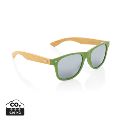 BAMBOO AND RCS RECYCLED PLASTIC SUNGLASSES in Green