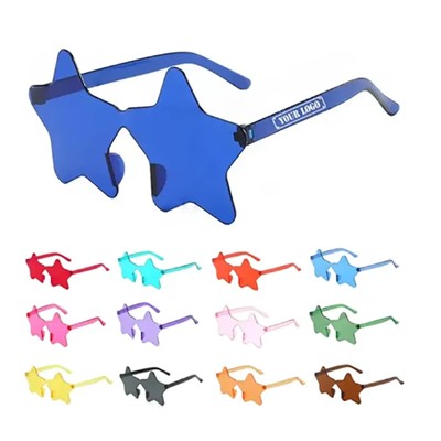 STAR SHAPE RIMLESS SUNGLASSES