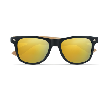 SUNGLASSES with Bamboo Arms in Yellow