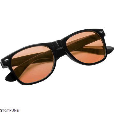SUNGLASSES with Colored Glasses in Orange