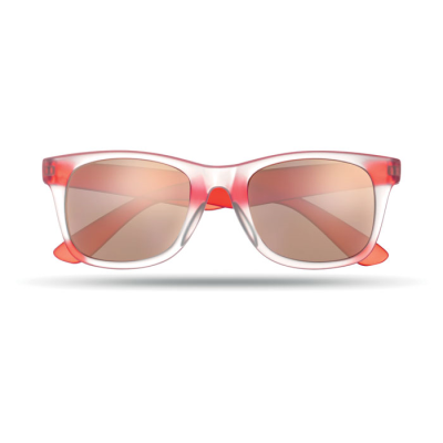 SUNGLASSES with Mirrored Lense in Red