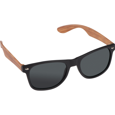 SUNGLASSES with Wooden-look Temples