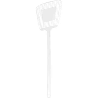 FLY SWATTER MADE OF PLASTIC in White