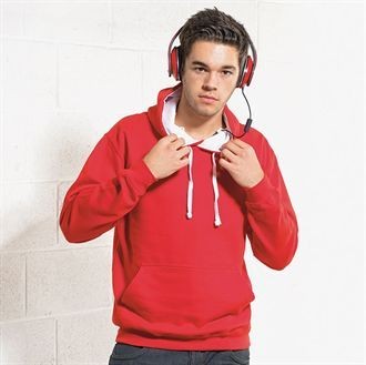 AWDIS VARSITY HOODED HOODY SWEATSHIRT
