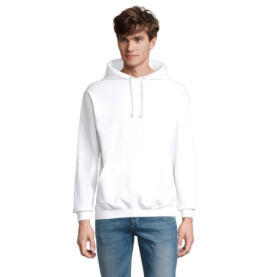CONDOR UNISEX HOODED HOODY SWEAT in White