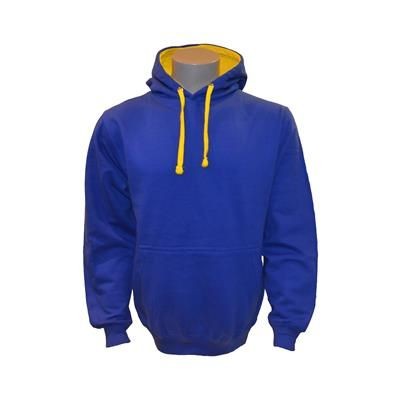 CONTRAST CUBE BLOCK HOODED HOODY