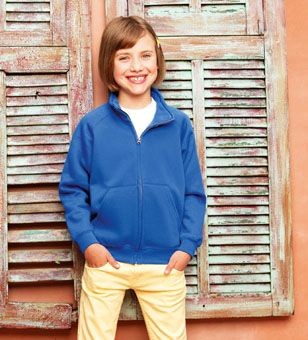 FRUIT OF THE LOOM CHILDRENS SWEAT JACKET
