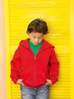 FRUIT OF THE LOOM CHILDRENS ZIP HOODED HOODY SWEATSHIRT