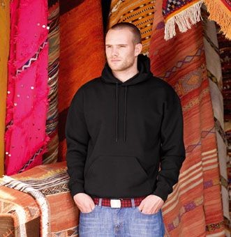 FRUIT OF THE LOOM HOODED HOODY SWEATSHIRT