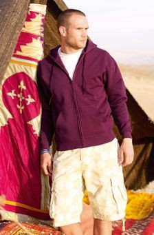 FRUIT OF THE LOOM ZIP HOODED HOODY SWEATSHIRT