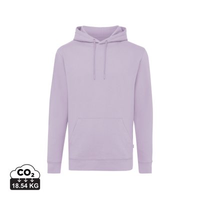IQONIQ JASPER RECYCLED COTTON HOODED HOODY in Lavender