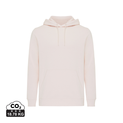 IQONIQ RILA LIGHTWEIGHT RECYCLED COTTON HOODED HOODY in Cloud Pink