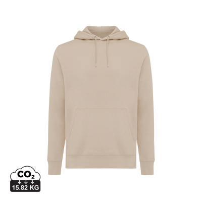 IQONIQ RILA LIGHTWEIGHT RECYCLED COTTON HOODED HOODY in Desert