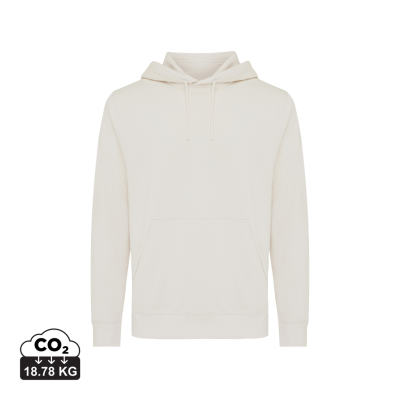 IQONIQ RILA LIGHTWEIGHT RECYCLED COTTON HOODED HOODY in Ivory White