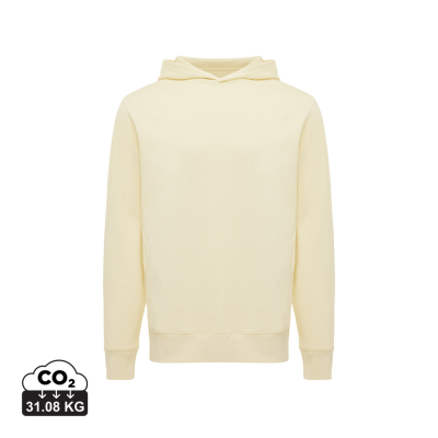 IQONIQ YENGO RECYCLED COTTON HOODED HOODY with Sidepockets in Cream Yellow